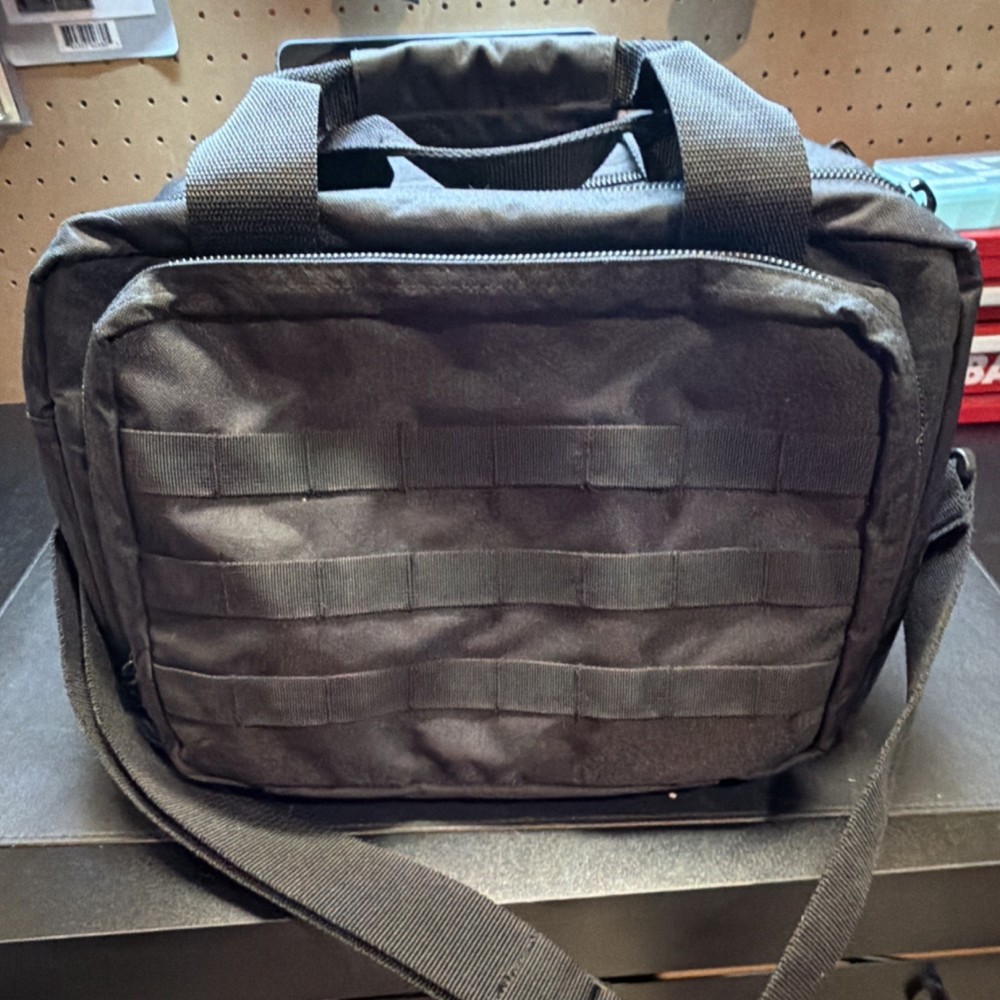 BlackHawk! Black Tactical Gear Bag, Zip Closure, External Pockets