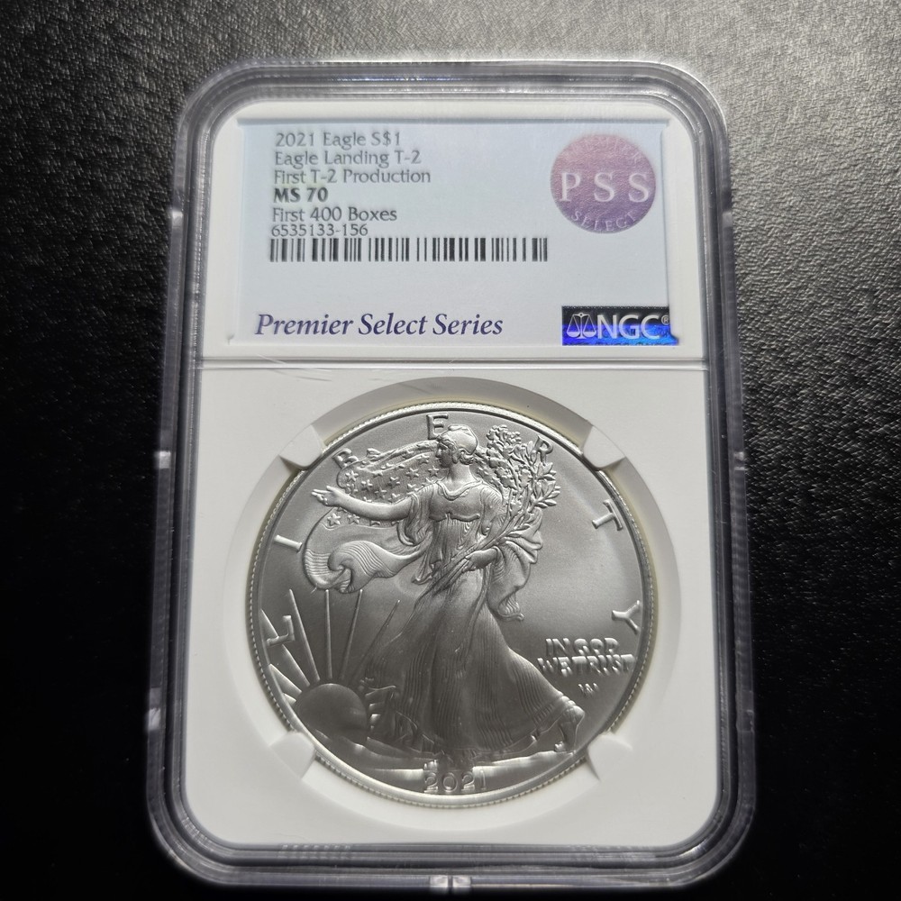 2021 Silver Eagle Type 2 First T-2 Production MS70 NGC PSS