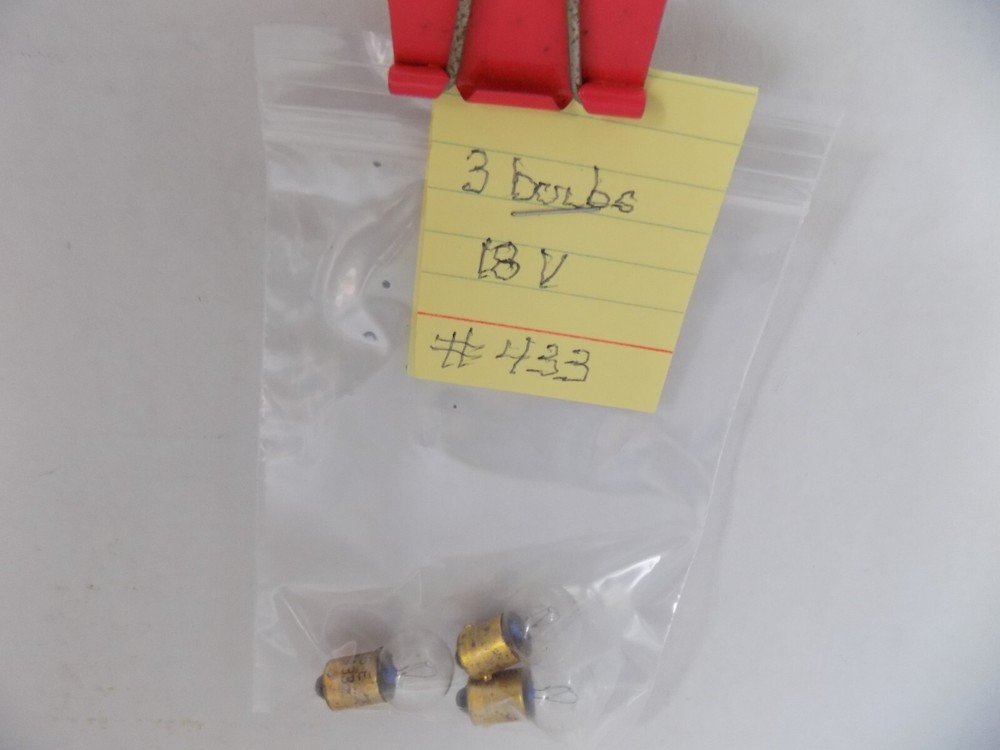 # 433 MINI BULBS 3 PK. UNBRANDED NEW