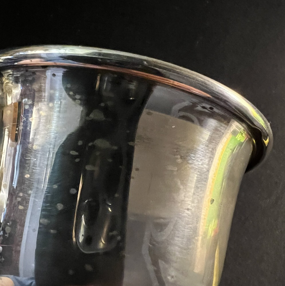 Silverplate Wine Funnel w/Grape Handle 6.5”