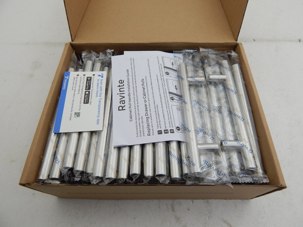 Ravinte 40 Pack | 6'' Cabinet Pulls Brushed Nickel Stainless Steel