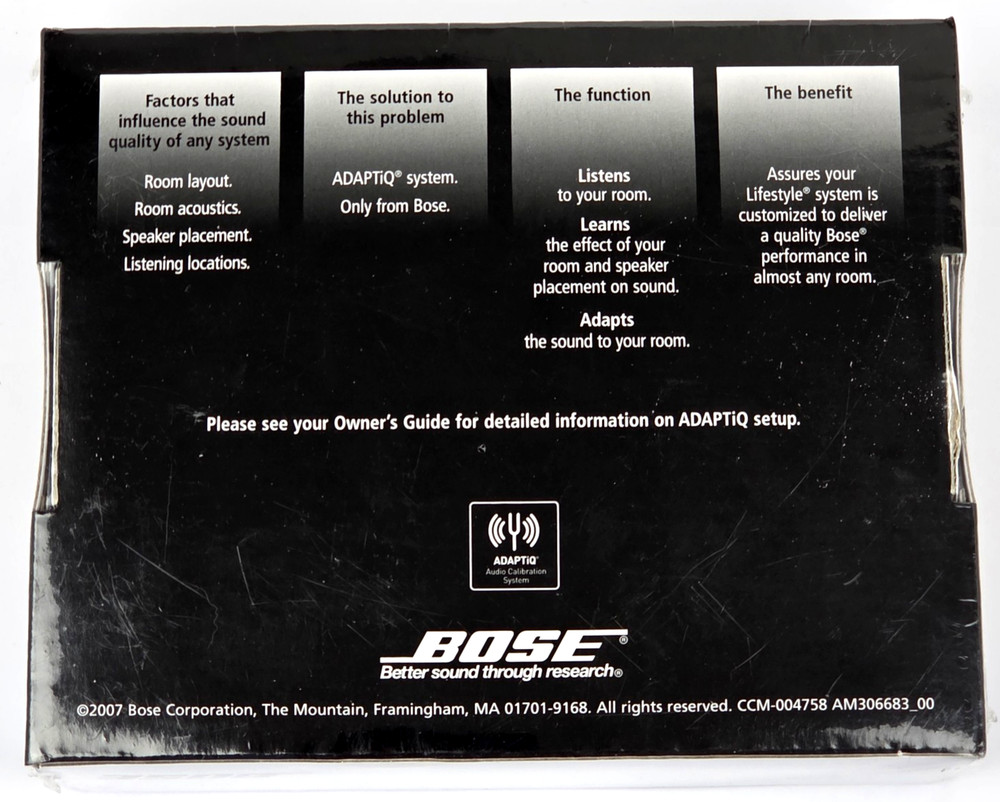NEW Authentic Bose ADAPTiQ Audio Calibration System