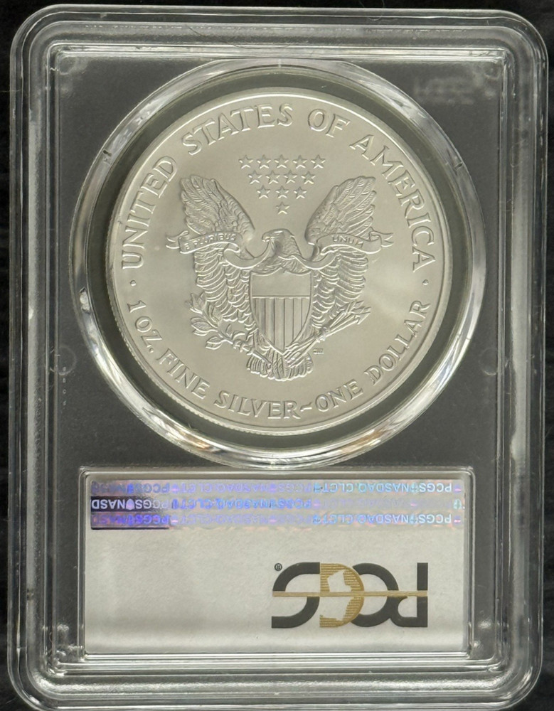2002 $1 American Silver Eagle PCGS MS69 (Blue Label)