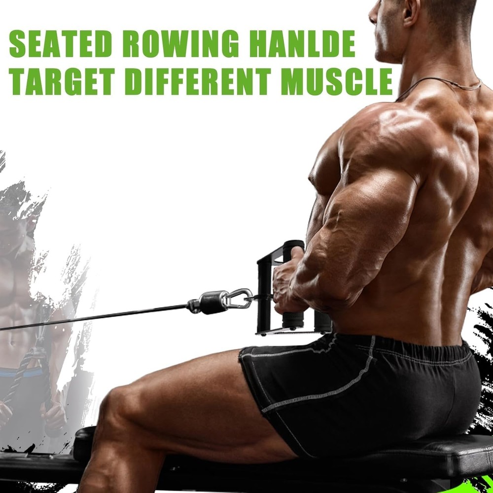 Cable Machine Attachment，LAT Pulldown Attachments Upgraded 1.3 Inch Comfo