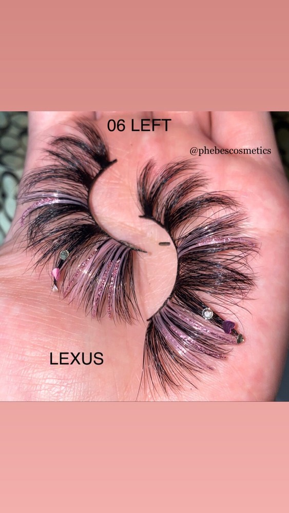 Glitter Mink Lashes, handmade 