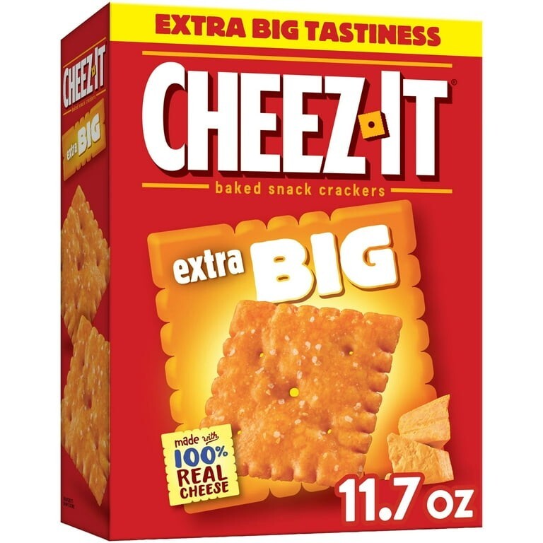Cheez It Extra Big Baked Snack Crackers 11.7oz Box
