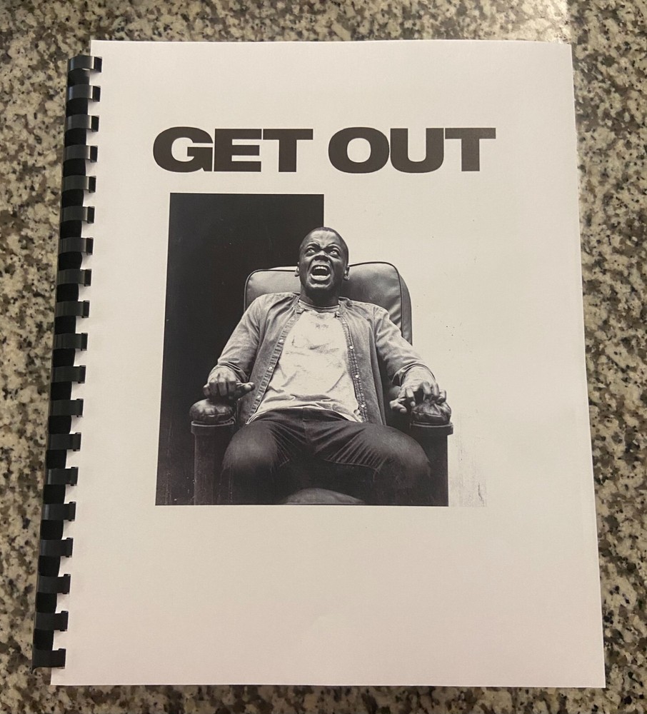 Get Out Jordan Peele Horror Movie Script Reprint Full Screenplay Script