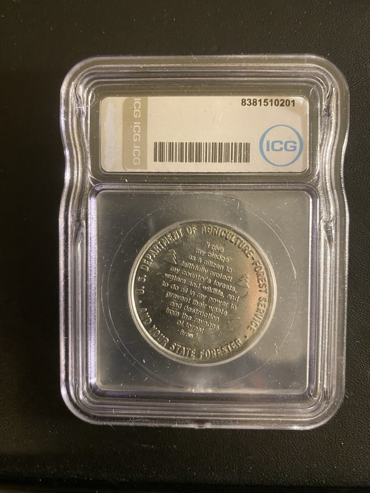 ICG Smokey The Bear Token MS 64