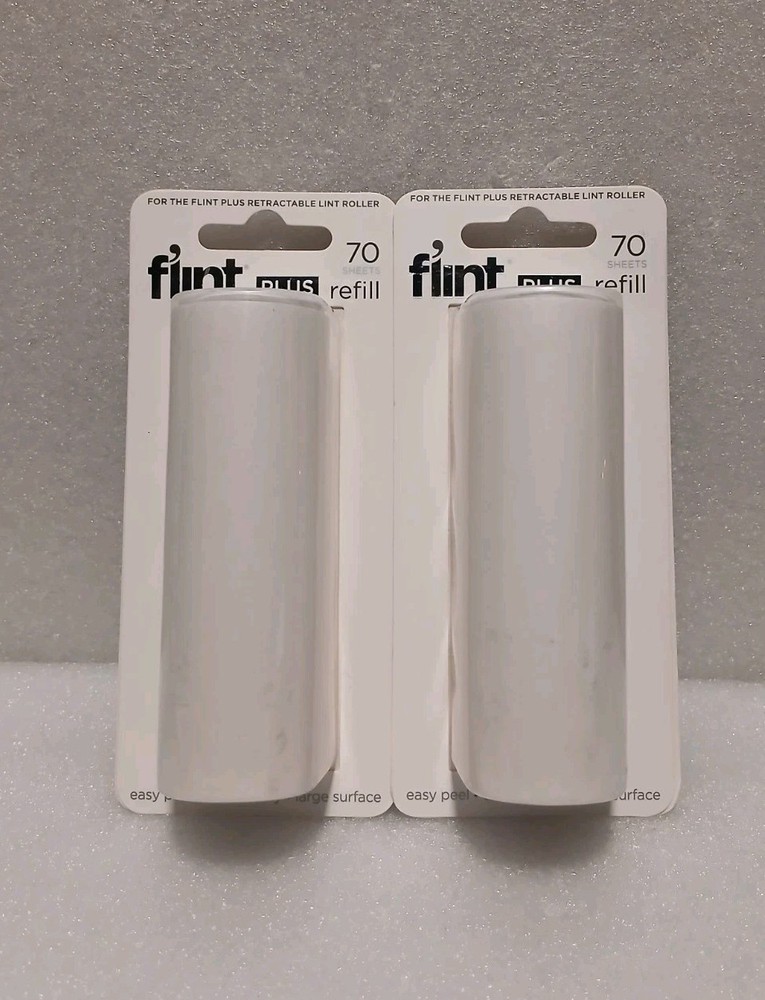 [2x] Flint Plus Refill Single White Extra Sticky Large Surface - 70 Sheets [B5]