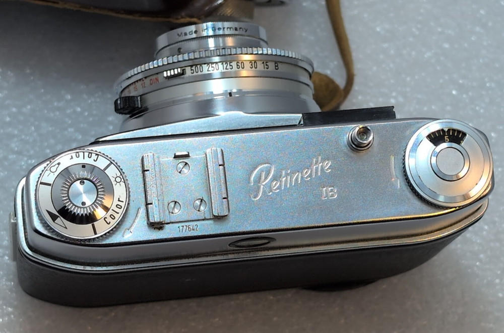Kodak Retinette 1B 35mm camera with shutter priority selenium metering w/Case
