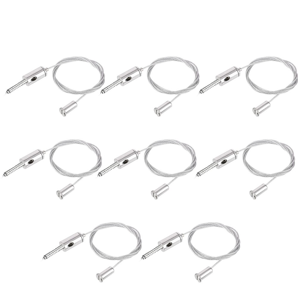 Adjustable Light Suspension Kit 8 PCS Hardware 3.4 Ft Cable LED Panel 11 lbs