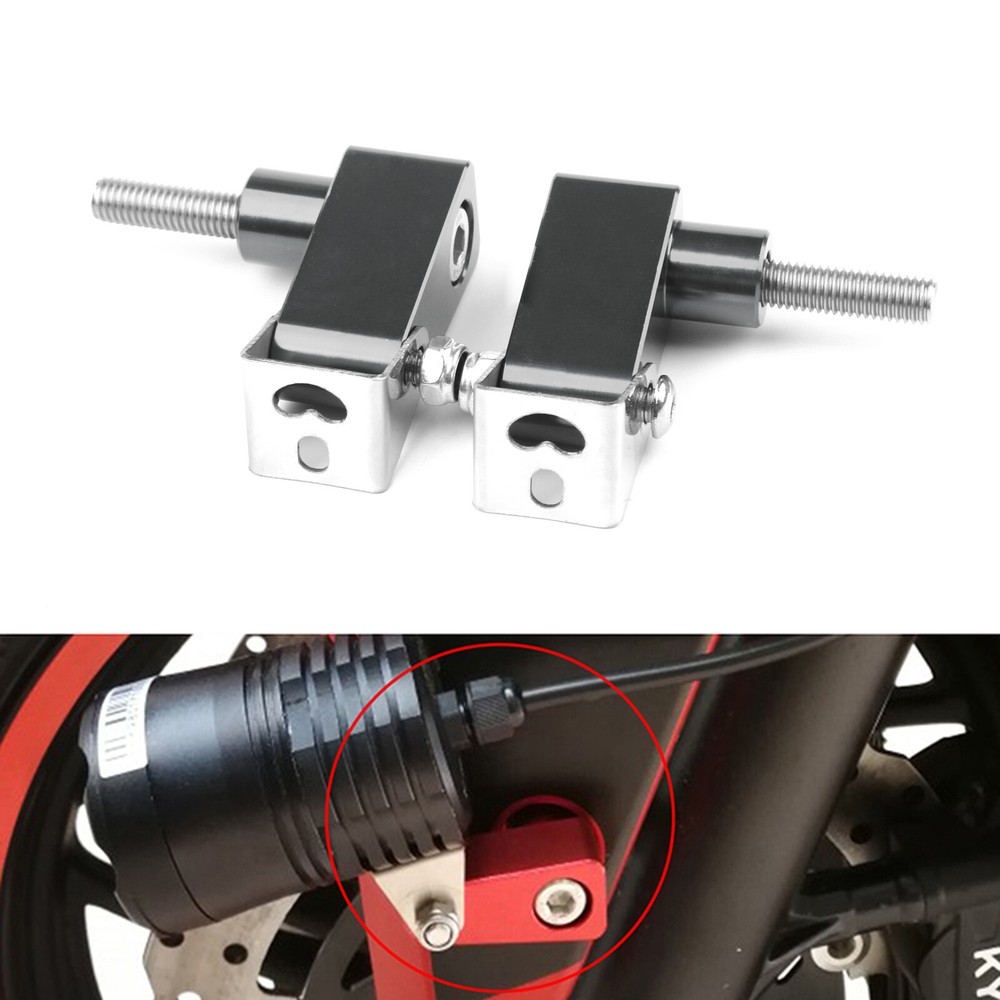 CNC Titan M8 Motorcycle Headlight Fog Light Mount Bracket Extender Support Pair