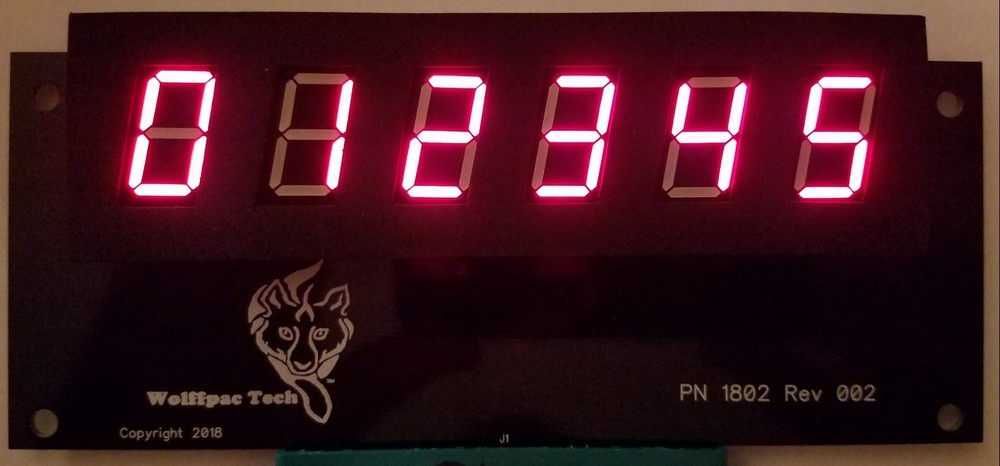 Williams System 3, 4 or 6 DIY Display kit - Wolffpac - Red digits