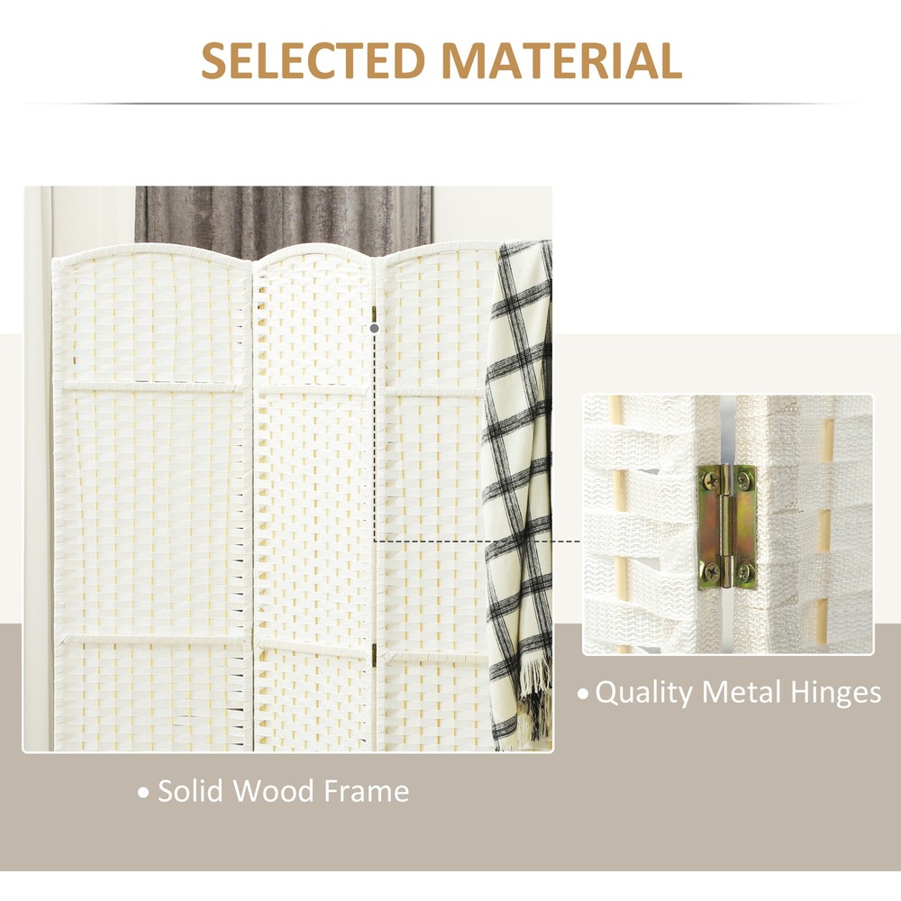 4 Panel Folding Room Divider Screen Privacy Screen Home Office Room Partition
