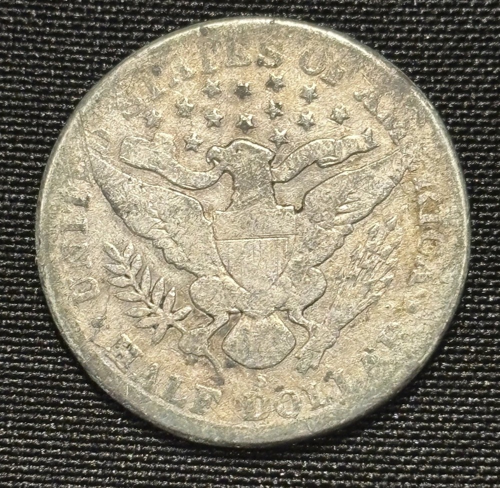 1892 S Barber Half Dollar