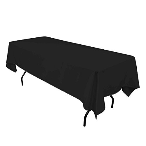 Rectangle Tablecloth - 60 x 126 Inch Table 126" x 60" (Rectangular) Black