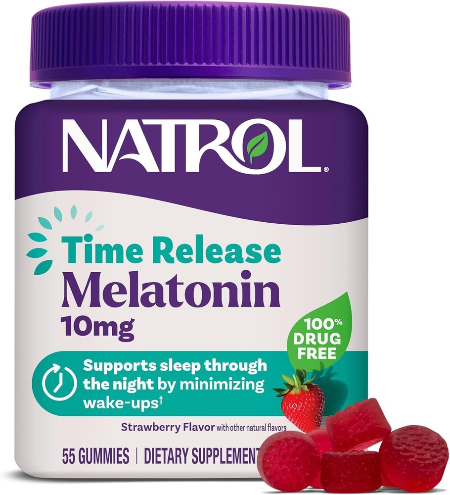 10 mg Melatonin Gummies, Time Release Sleep Gummies for Adults,