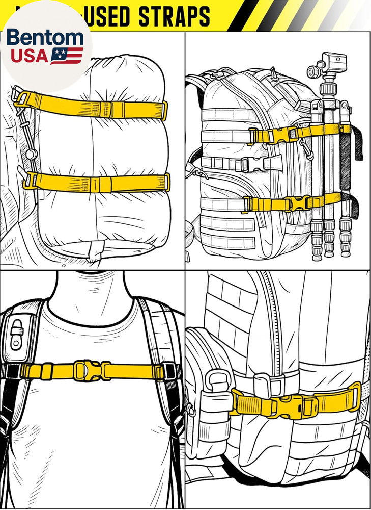 Molle Backpack Straps Tactical Rush Tier System Molle Attachment for Tactical Mi