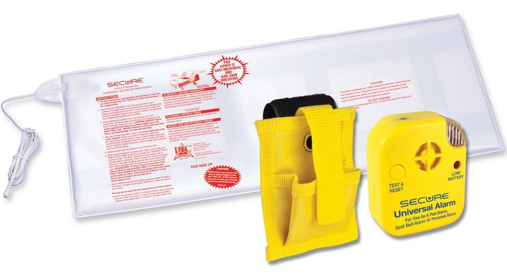 Secure Long Term Bed Exit Patient Alarm Set for Fall & Wandering Prevention