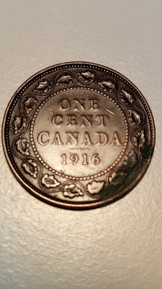 1916 Canada Large Cent, George V (#2)