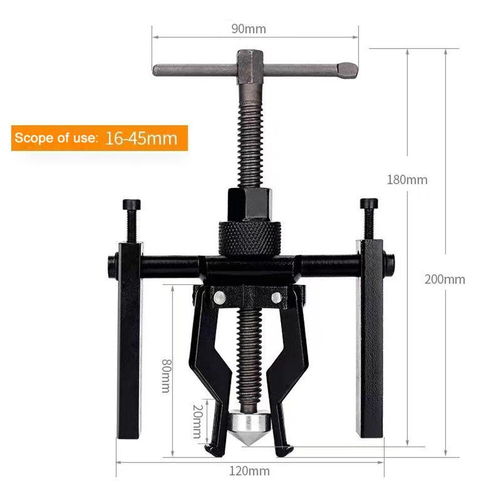 Autojack 3 Jaw Inner Pilot Bearing Puller Reversible Gear Extractor Hand Tool