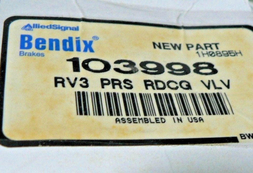 M939 BENDIX RV-3 103998 BRAKE VALVE 12302905