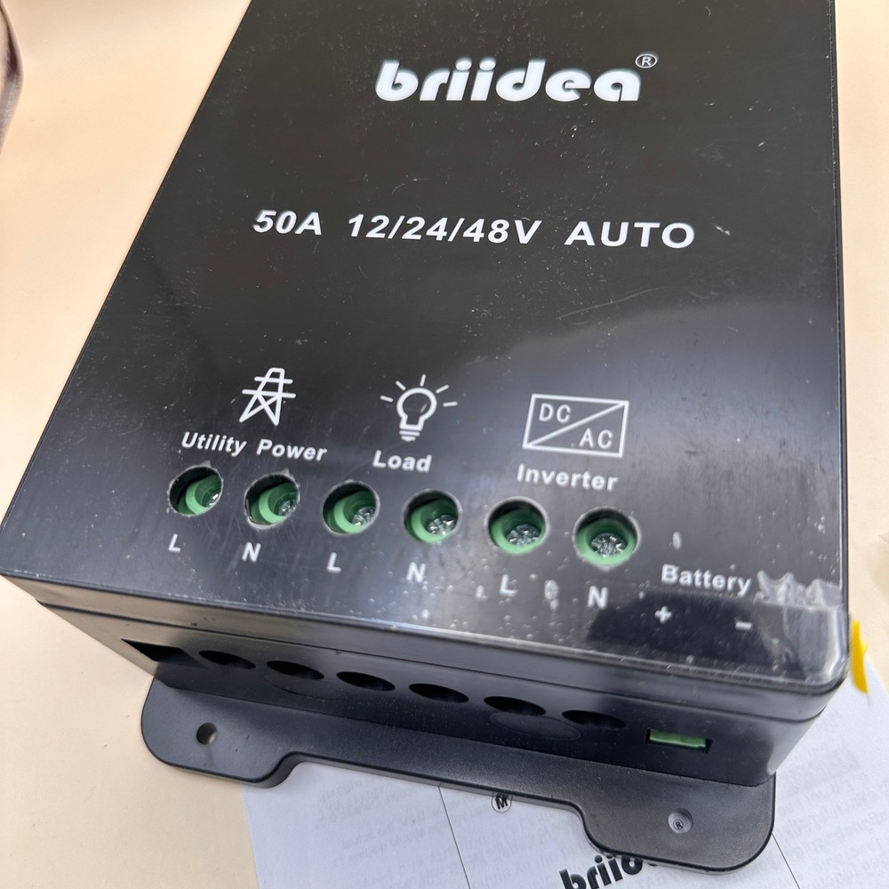 briidea Automatic Transfer Switch, 50A 5500 Watt ATS Dual Power Controller for