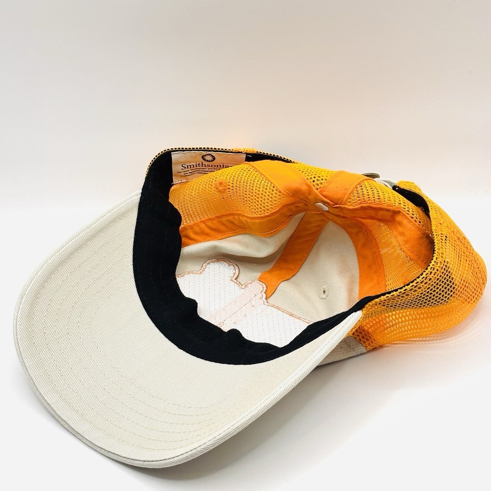 Smithsonian "Save The Bees" Orange / Tan Adjustable Back Strap Cap Hat Bioworld