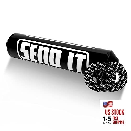 SEND IT Handlebar Pad with FREE GRIP DONUTS - Universal Round Handlebar Black