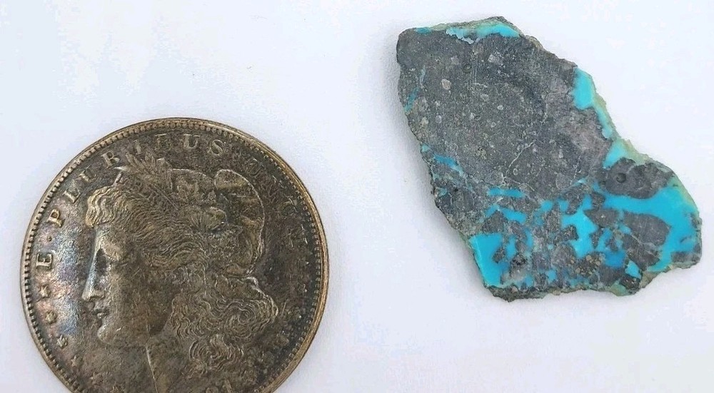 Turquoise Rough Slice