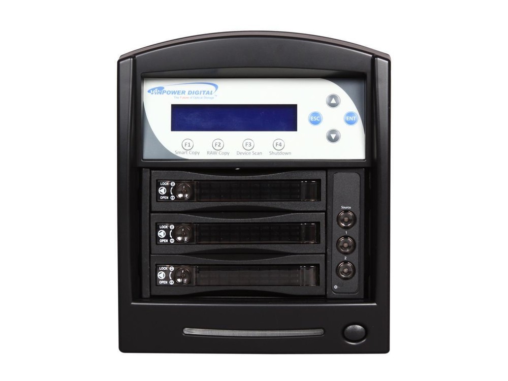 VINPOWER Black 1 to 2 128M DDR2 Buffer Memory Hard Drive Duplicator Model HDDSha