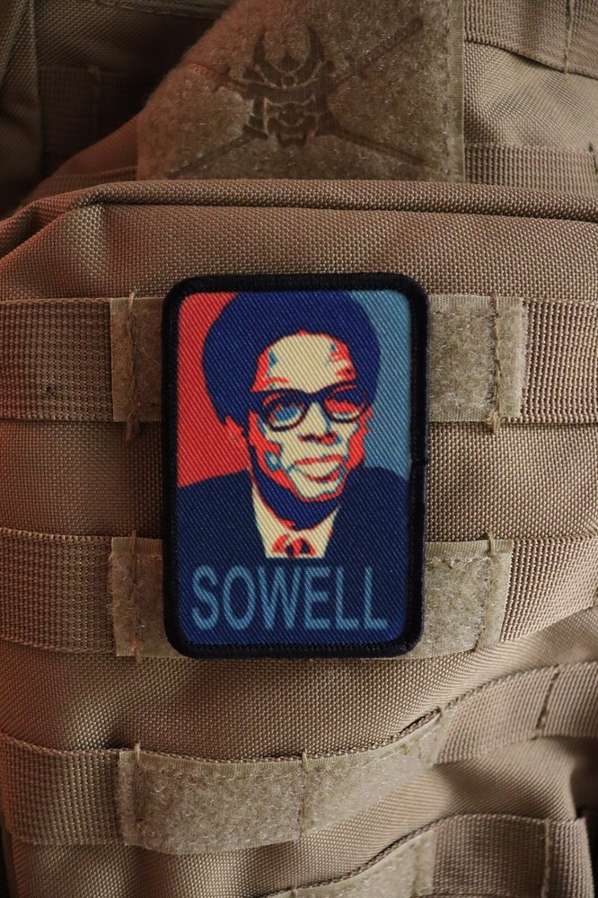 Thomas Sowell patch hope poster parody 2"x3" hook & loop tactical morale patch