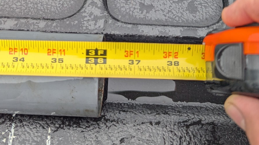 GREY Horizontal Top Rail Intex Pool 36" length