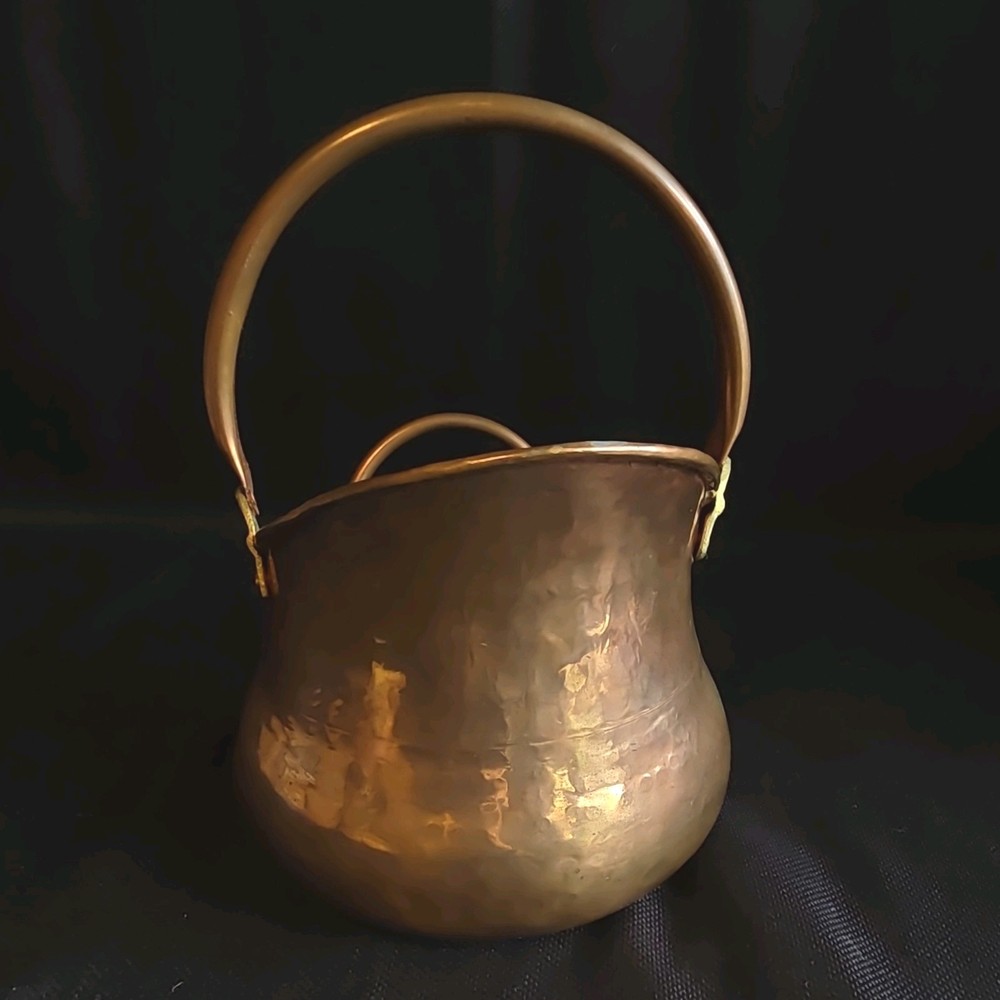 Handmade Hammered Copper Pitcher Jug with Handle Unique Decorative Kitchenware