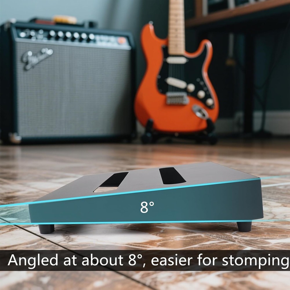 Compact 14" x 10.6" Guitar Pedal Board Bundle