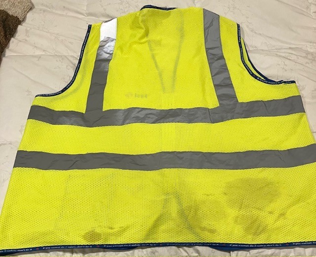 image solutions 2XL yellow zip workwear vest - reflective polyester