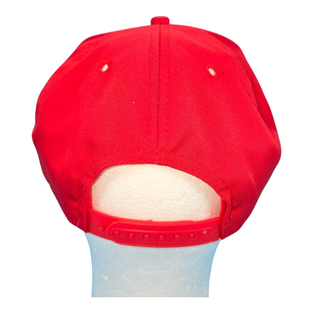 USMC Mastery Gunner Seargant Insignia Hat Cap Strapback Adjustable Red 6-panel