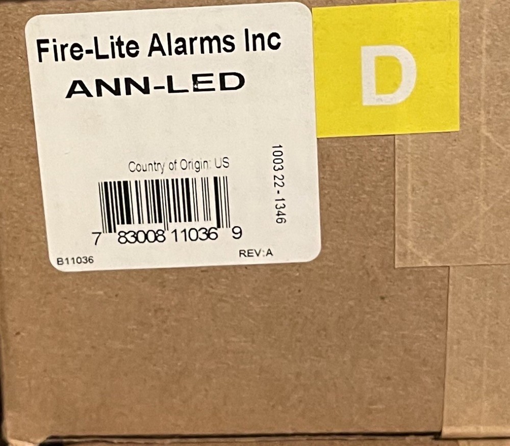 Fire-Lite ANN-LED Annunciator (New)