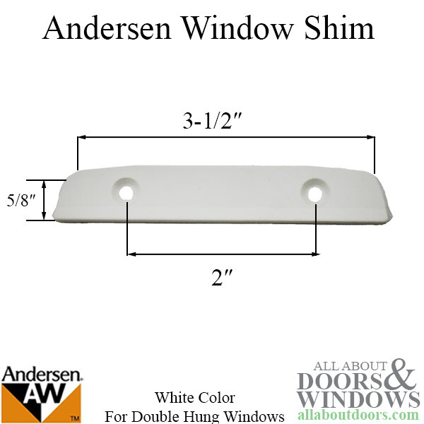 Andersen Sash Lock Keep White Shim Spacer For Andersen Double Hung Windows