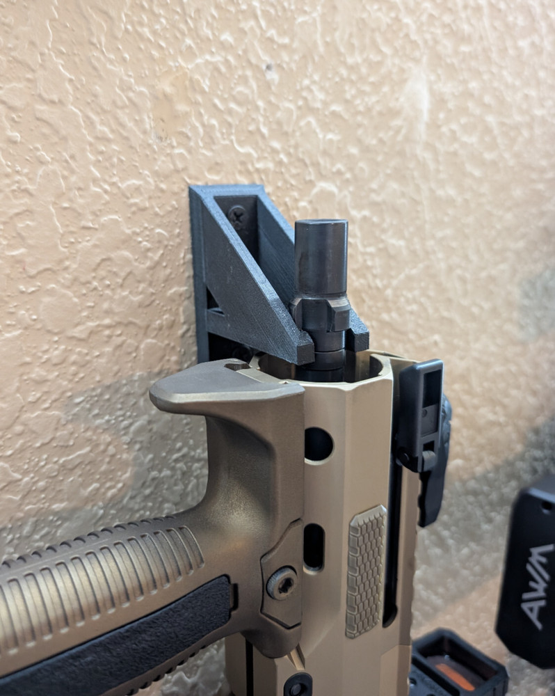 9mm Tri Lug Wall Mount. Fits Standard Tri Lug Muzzle Devices