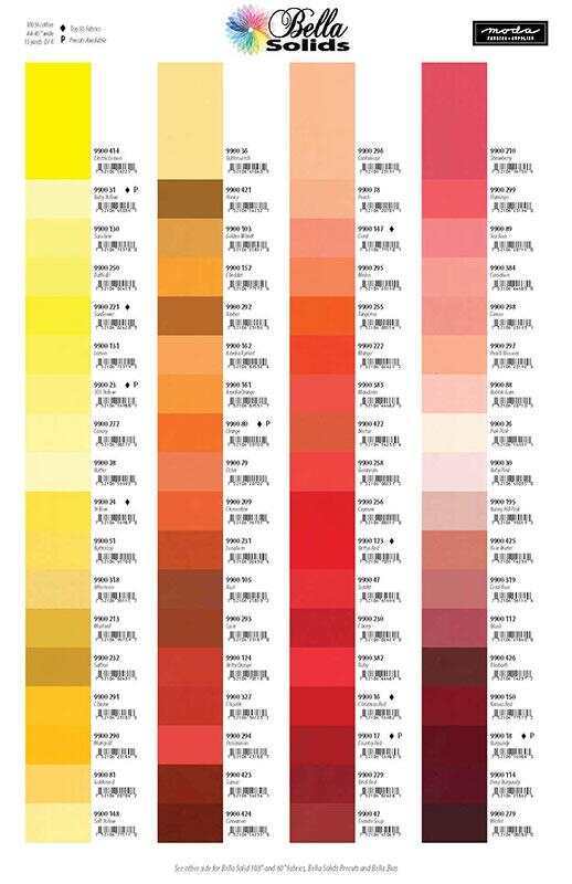 Moda Bella Solids Color Card CC408