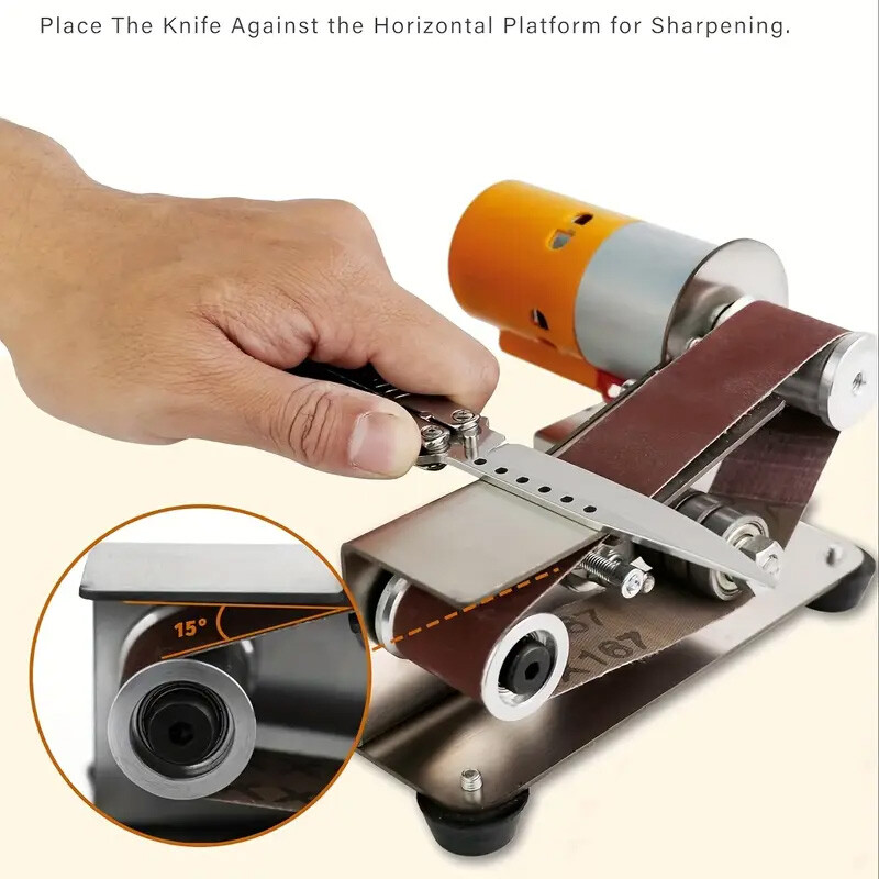 Mini Electric Belt-Sander Knife-Sharpener Sanding Machine - Small Bench Grinder