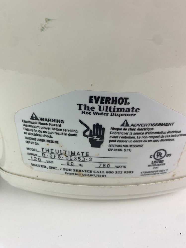 EVERHOT The Ultimate Hot Water Dispenser Instant Model: The Ultimate, Water, Inc