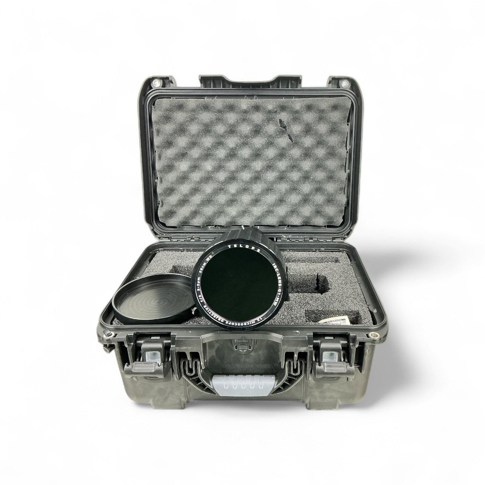 Telops IRC‑LENS‑G1‑MW 1× Microscope Objective Lens – Midwave IR – w/ Case