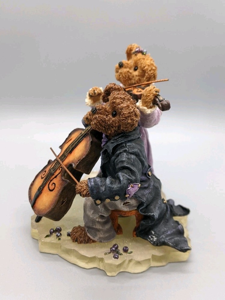 Boyds Bear Figure "Amanda Michael String Section" #228366 Violin Cello Orchestra
