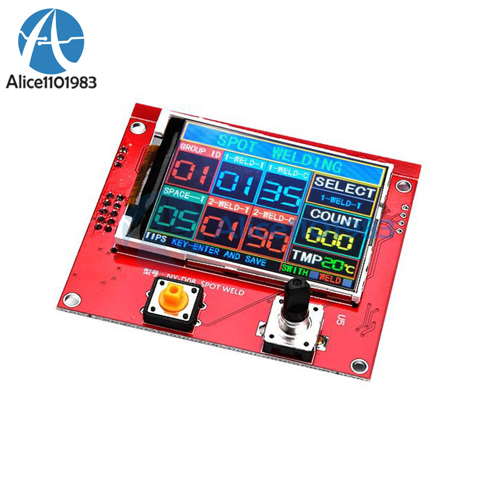 NY-D08 100A Color LCD Spot Welding Machine Control Board Panel Controller Welder