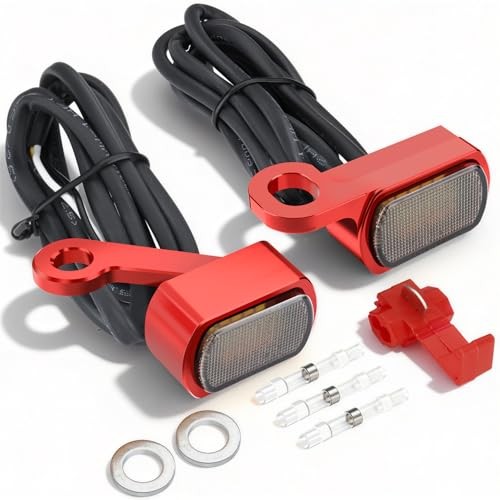 Led Turn Signal Light Mini Size Blinkers Front Running Light for 2004 Red