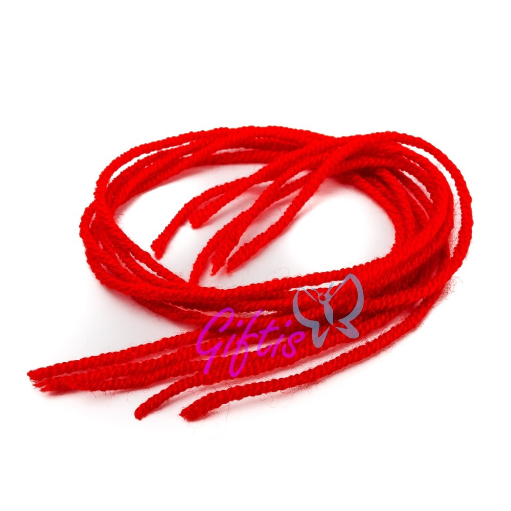 5 pcs Original Kabbalah Red String Bracelet - 100% Wool - Powerful Protection...