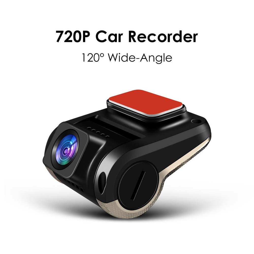 720P Car DVR Dash Cam G-Sensor Front and Inside Camera Video Recorder