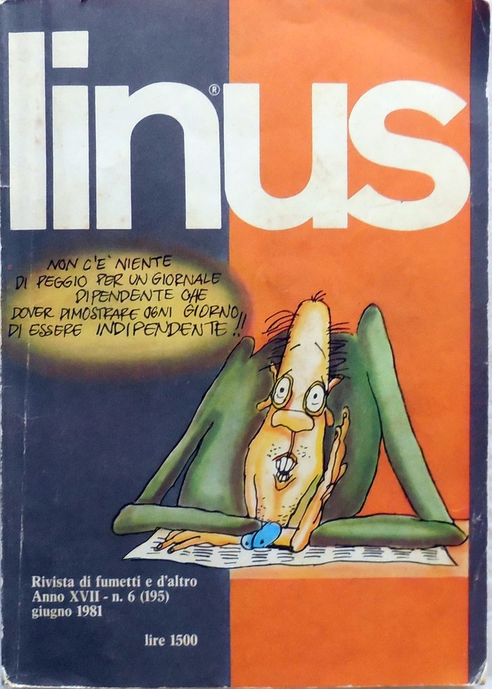 LINUS COMIC MAGAZINE N.6 1981 CREPAX